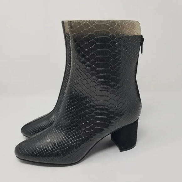 Charles & Keith Snake Print See-Through Boots 37 - Picture 3 of 13